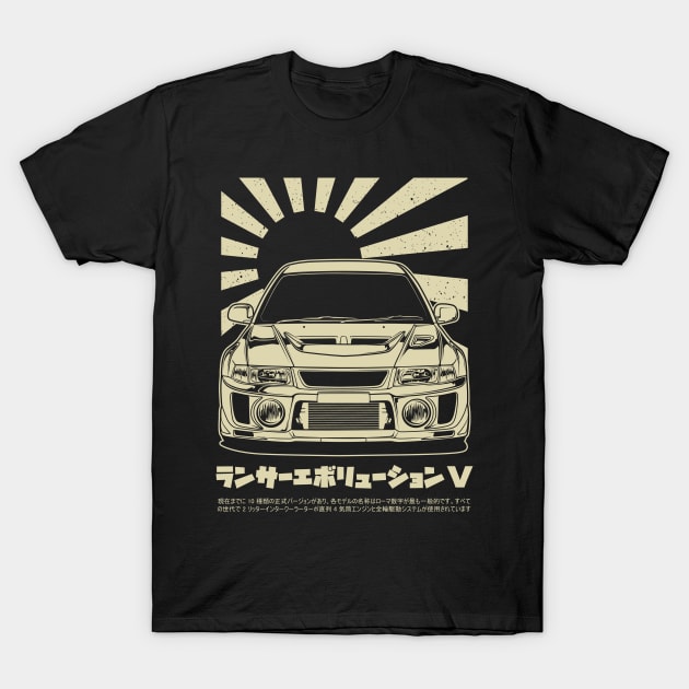 Mitsubishi lancer evolution V T-Shirt by idrdesign